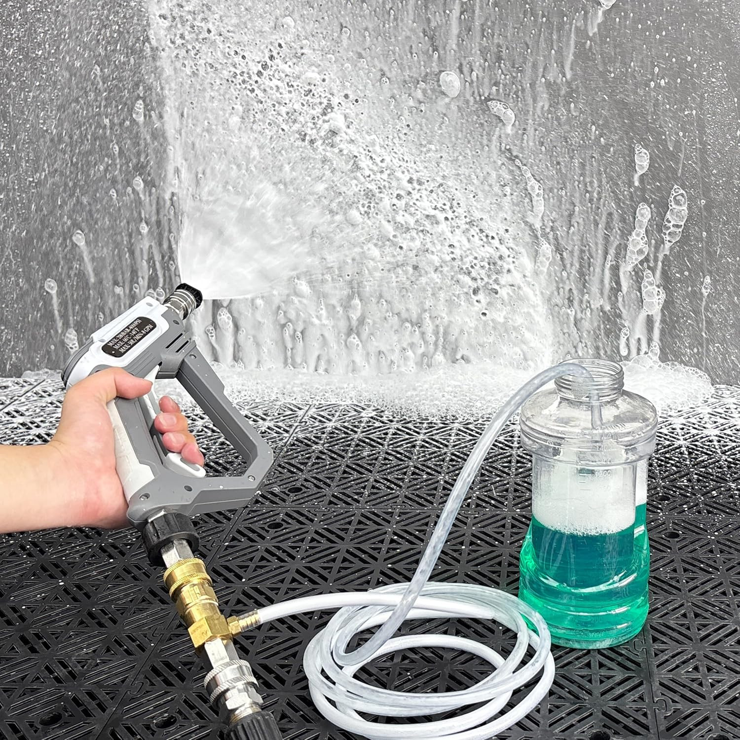 Downstream Injector for Pressure Washer, Power Washer Chemical Injector Kit with