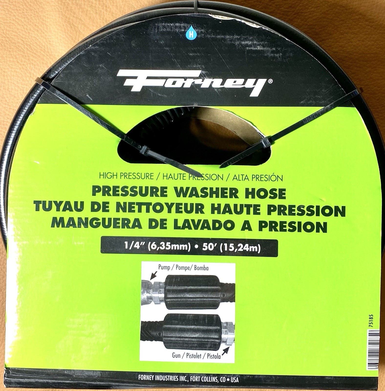 NEW Forney 1/4”X 50’ 3000 PSI High Pressure Washer Hose 75185 Fits Most Brands