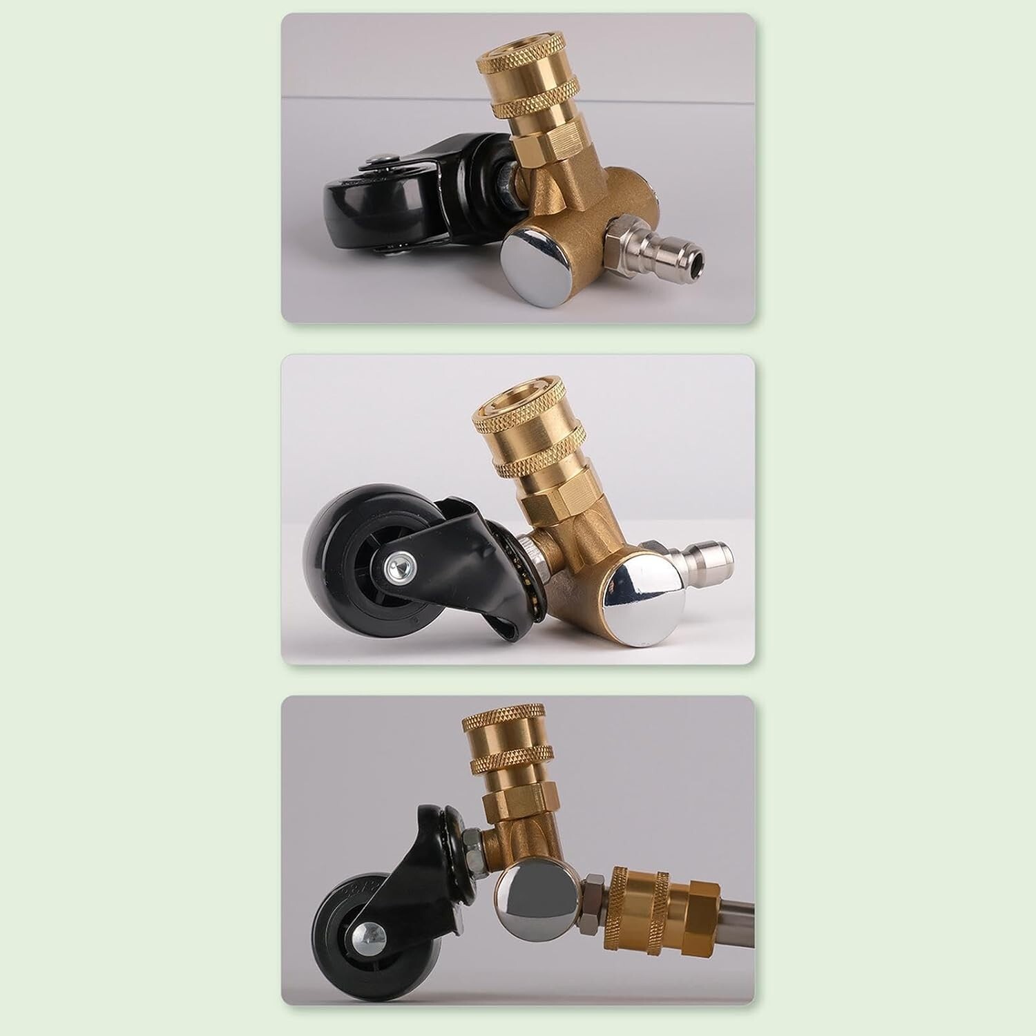 Pressure Washer Undercarriage Cleaner Conversion Caster Assembly Replacement
