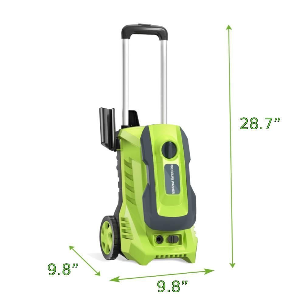 Electric High Pressure Washer 4500PSI Max with 4 Nozzles and Telescopic Handle
