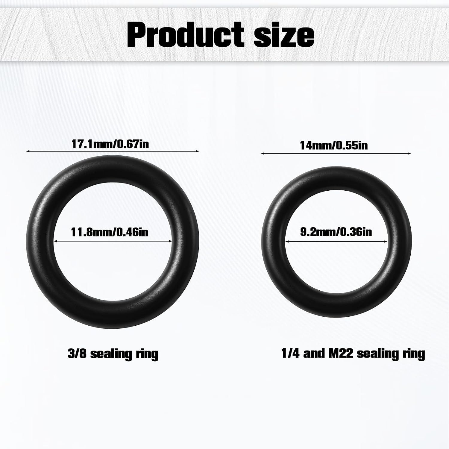 50 Pack Pressure Washer O-Rings, Hose Gasket Washers, 1/4″ and 3/8″ Quick Con…