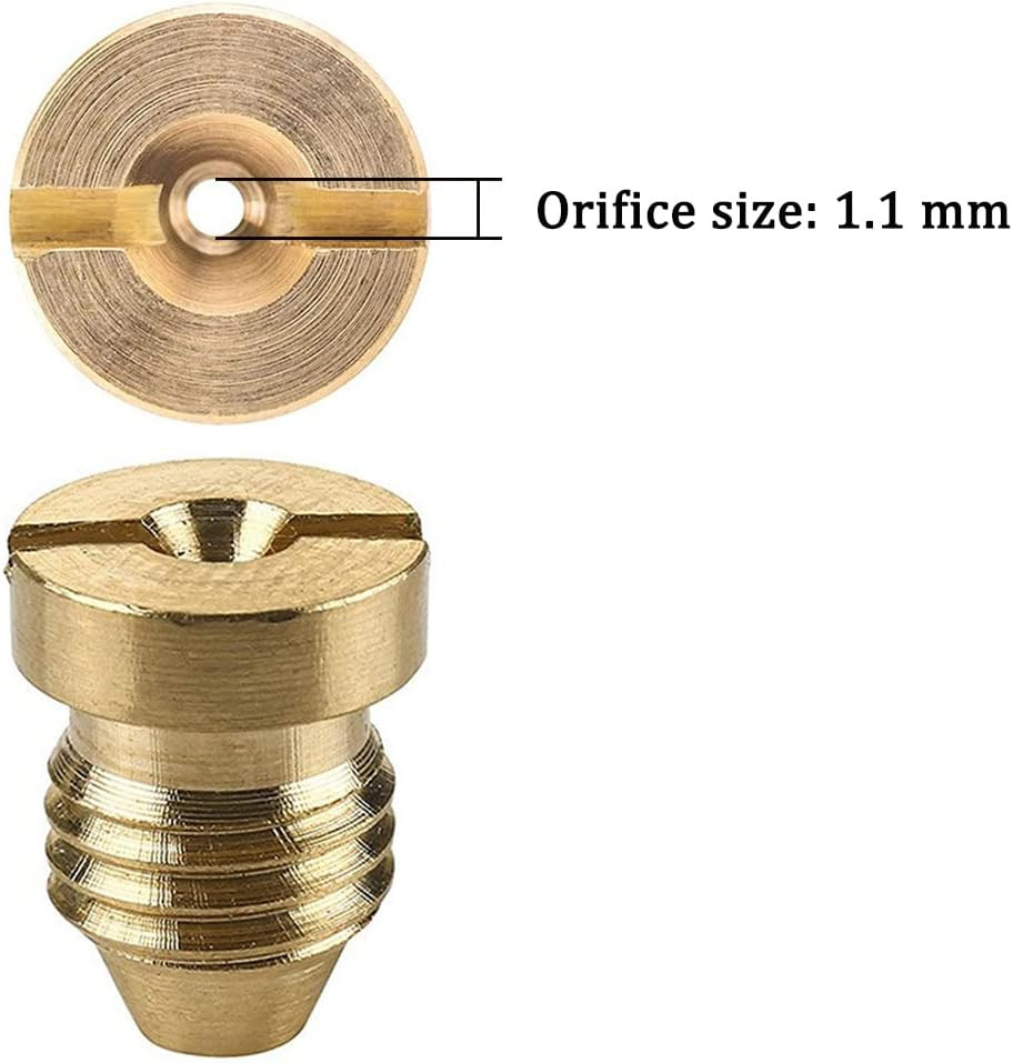 2 Pieces 1.1Mm Brass Foam Cannon Orifice Nozzle and Stainless Steel Foam Maker U