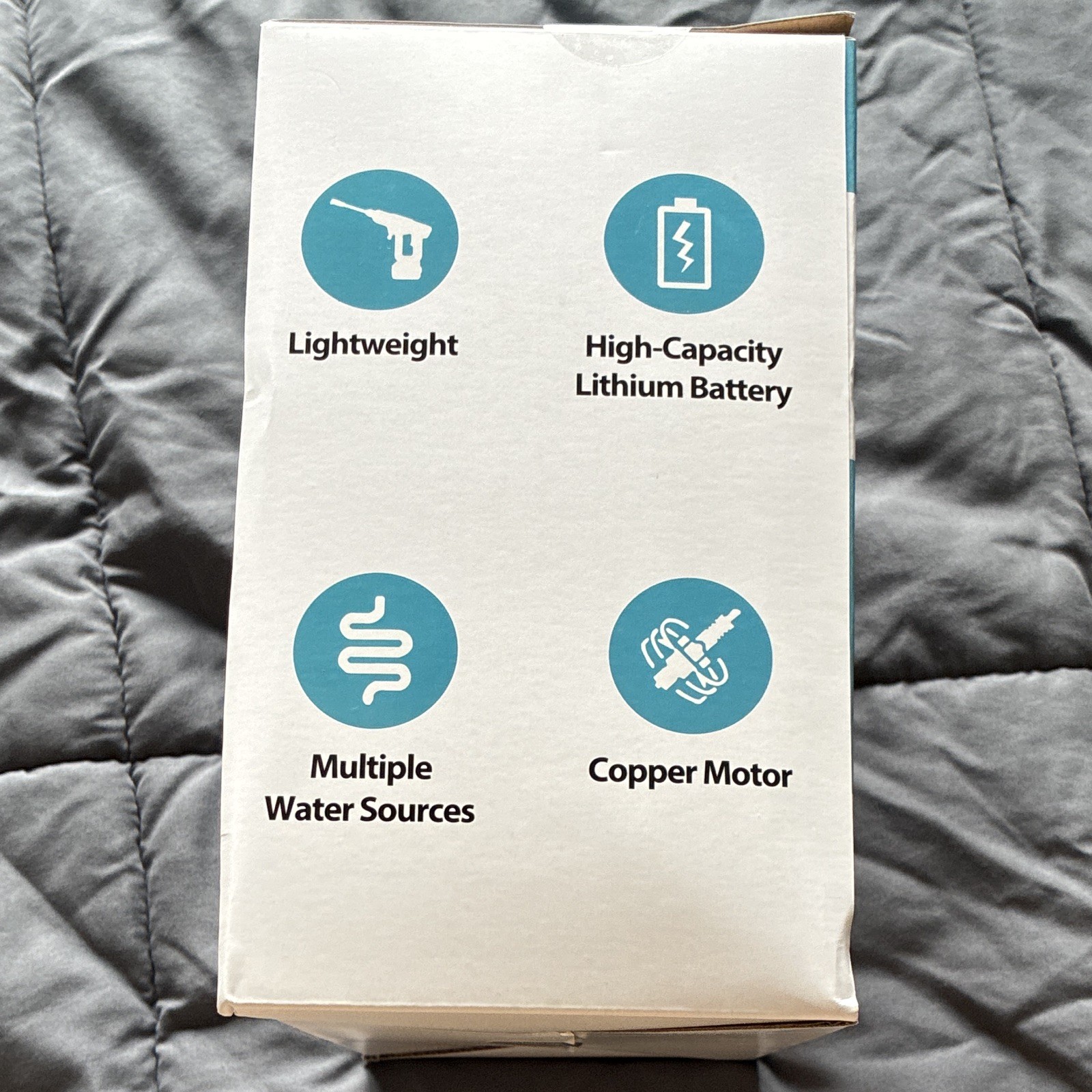 Brookstone Cordless Battery Cold Water Pressure Washer Lightweight Quick Connect