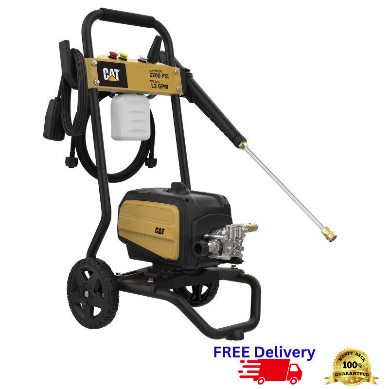 CAT 2200 PSI Electric Pressure Washer 1.2 GPM 13-Amp Motor Turbo Nozzle Foam Gun
