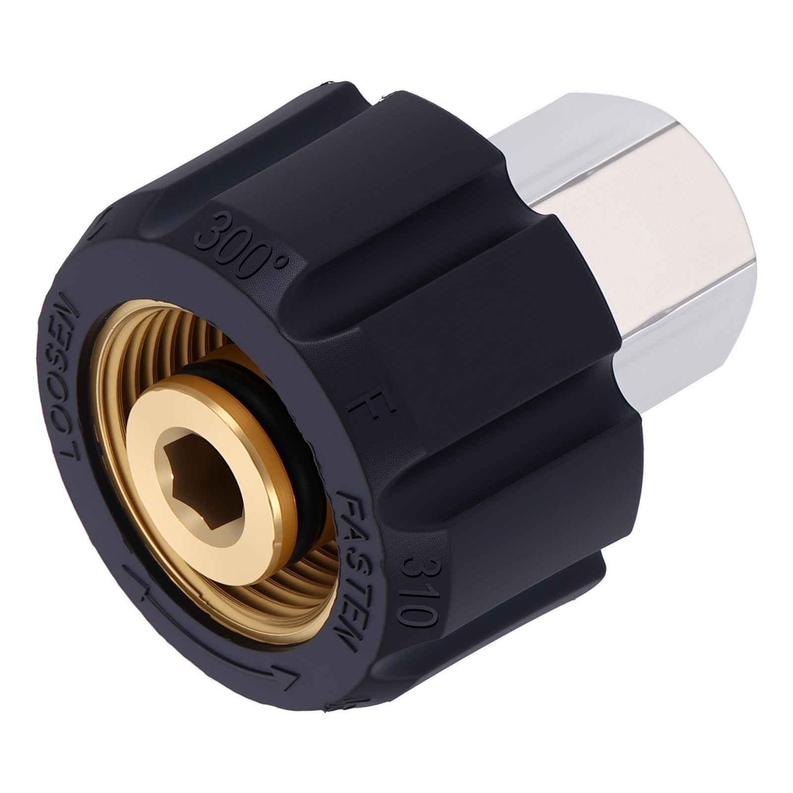 Pressure Washer Adapter M22 14mm Female to G1/4″ Female Fittings