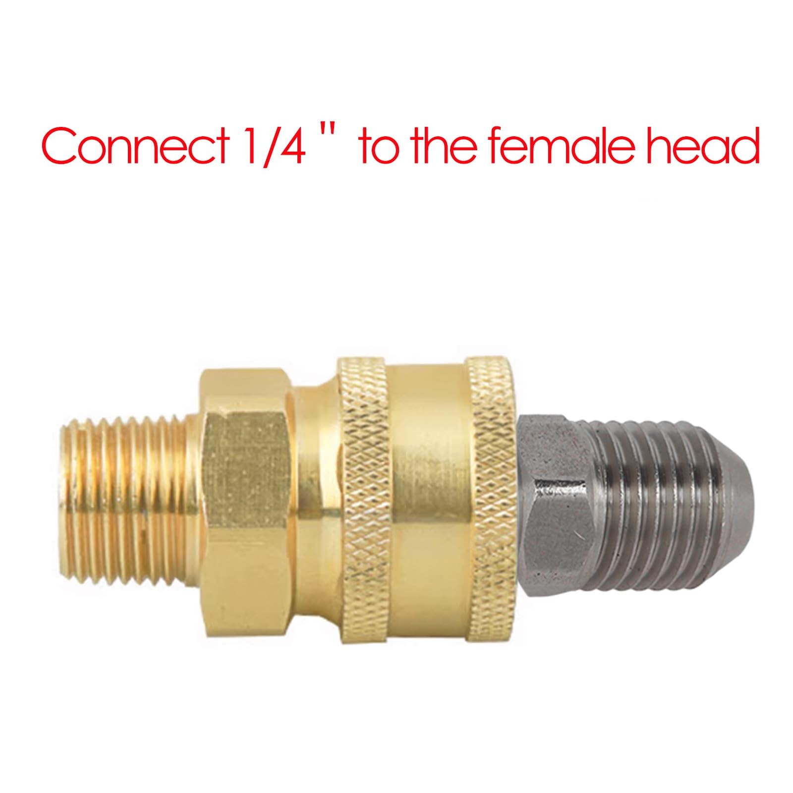 Pressure Washer Quick Connect Coupler 2-Pack 1/4 Inch Male NPT Max 5000 PSI