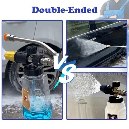 Tool Daily Pressure Washer Foam Cannon with Dual Connector and 5 Nozzles