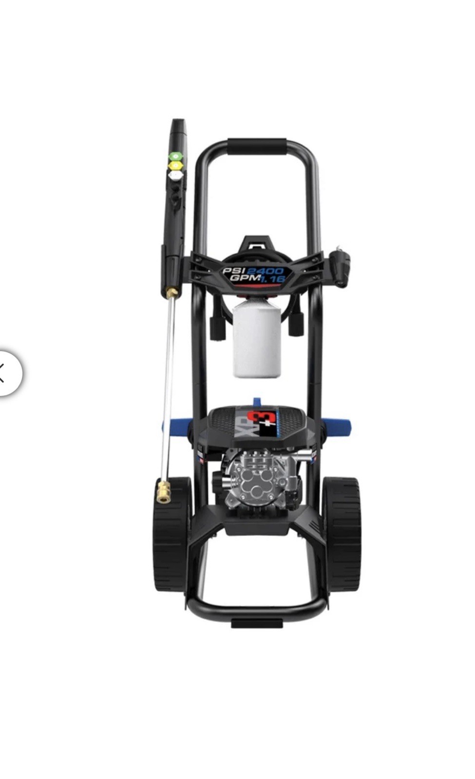 AR Blue Clean XP3-2400 PSI 1.16 GPM 14 Amp Motor Electric Pressure Washer