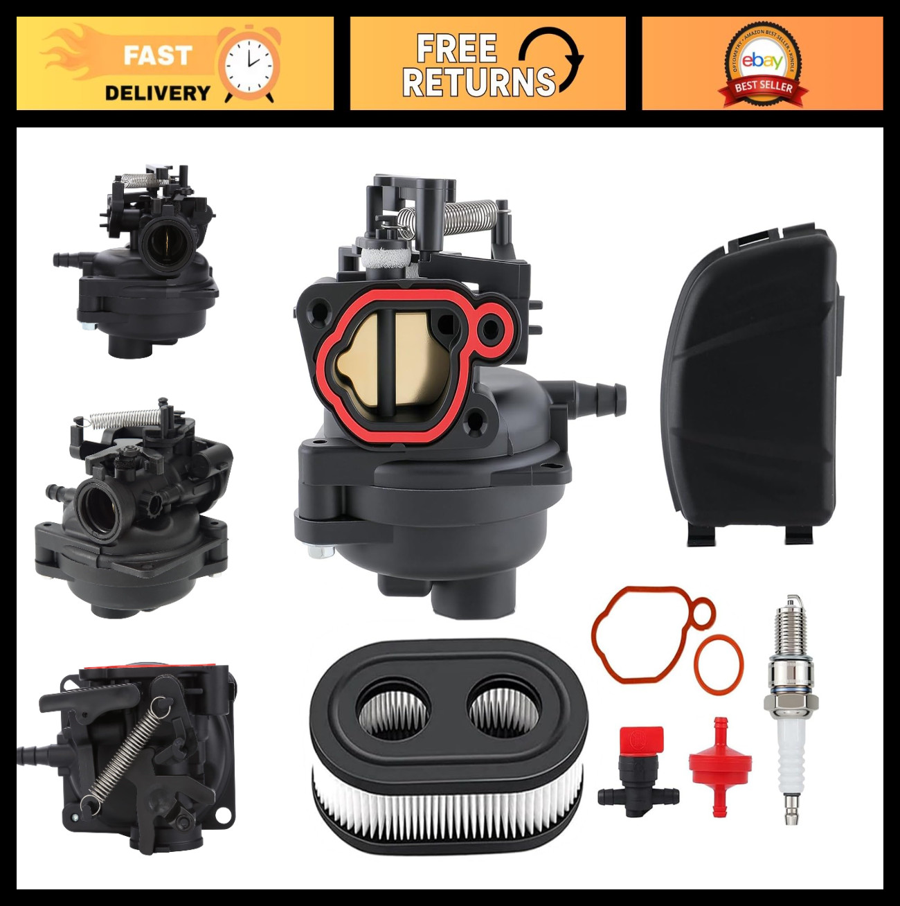 High-Performance Carburetor for 2800 PSI Pressure Washer – Replaces Briggs & Str