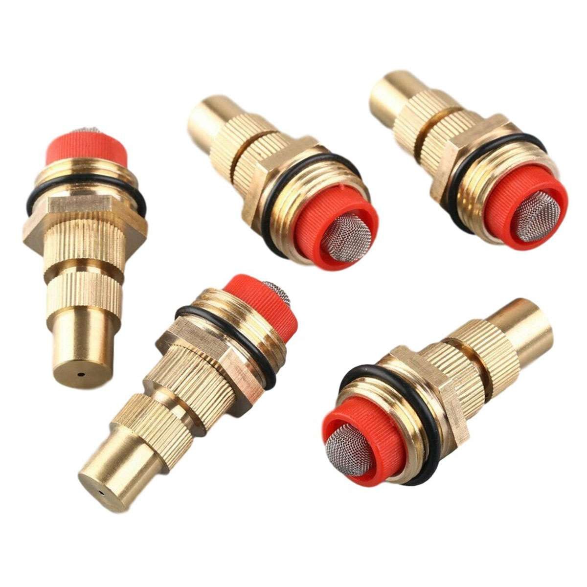 5PCS 1/2-inch Adjustable Spray Nozzle Atomizing Lawn Misting Sprinkler Gardening