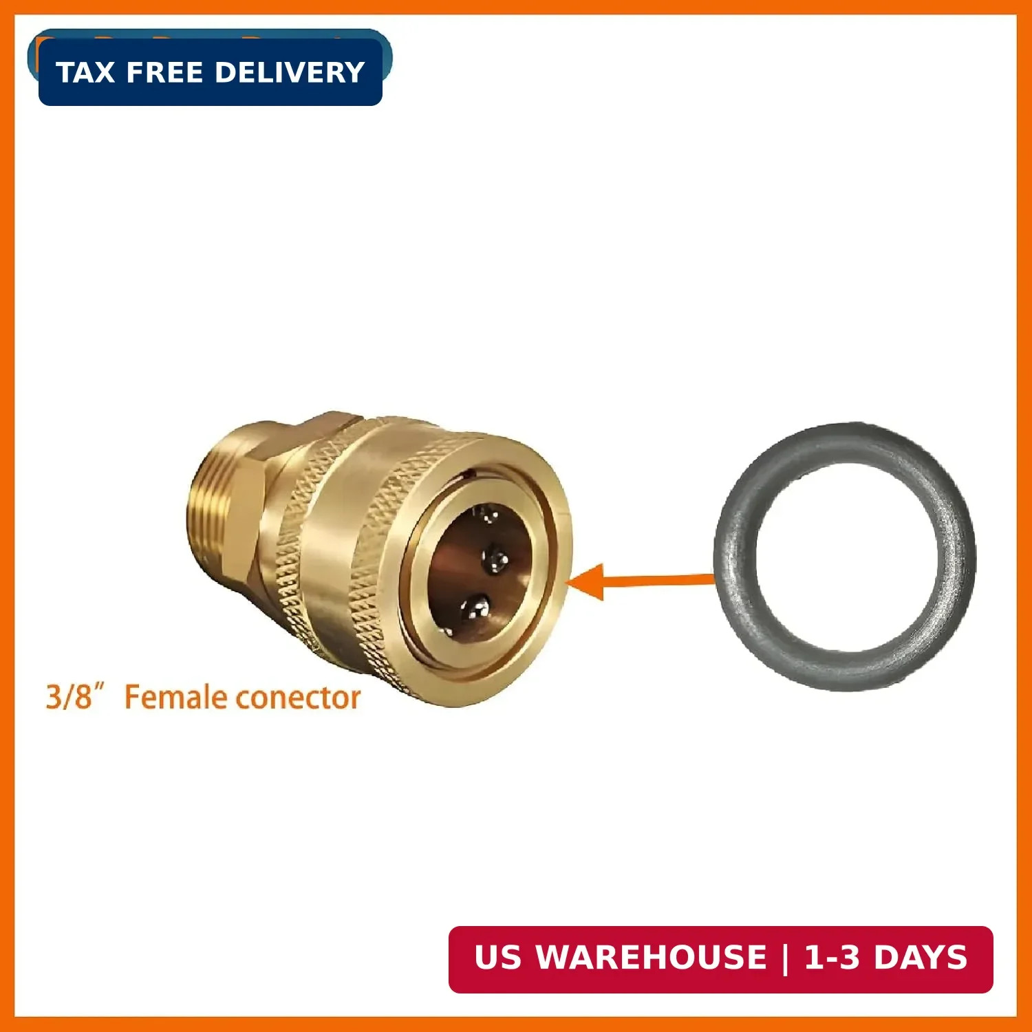 3/8″ Pressure Washer Quick Coupler O-Rings Kits Compatible with M22 Quick Connec