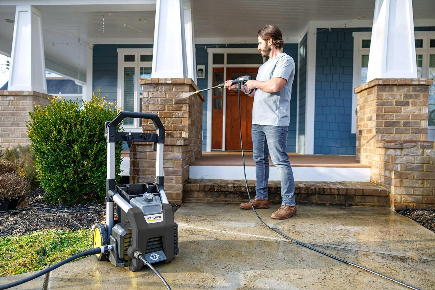 Kärcher Pressure Washer K1700B, CETA Certified, 3 Spray Nozzles, Detergent Tank,