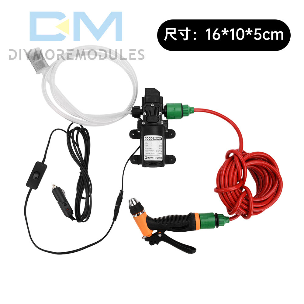 DC12V Portable Car High Pressure Washer Water Wash Cleaner Pump Kit Self-Priming