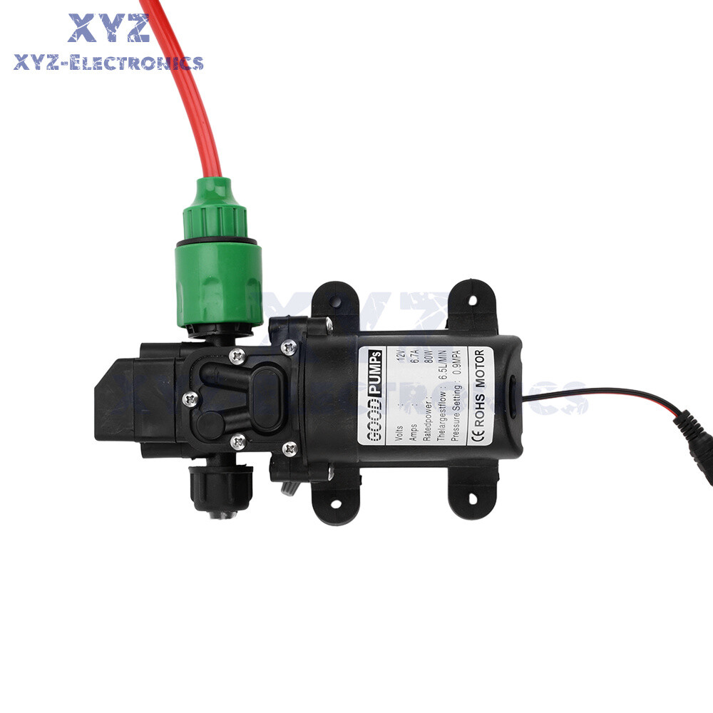 DC12V 80W High Pressure Self-Priming Car Portable Washer Water Pump Kit