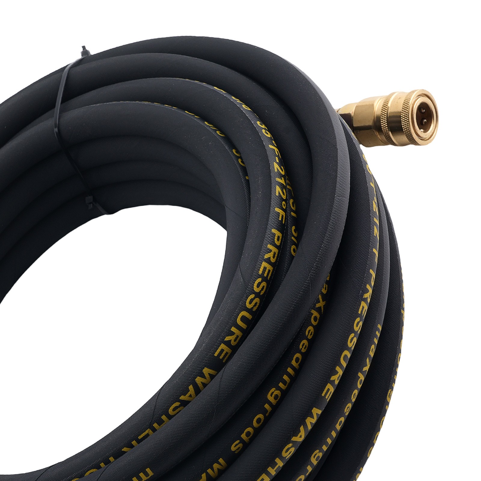 50 Feet Power Washing Hose 4200PSI Steel Wire Braid w/ M22 to 3/8″ Coupler