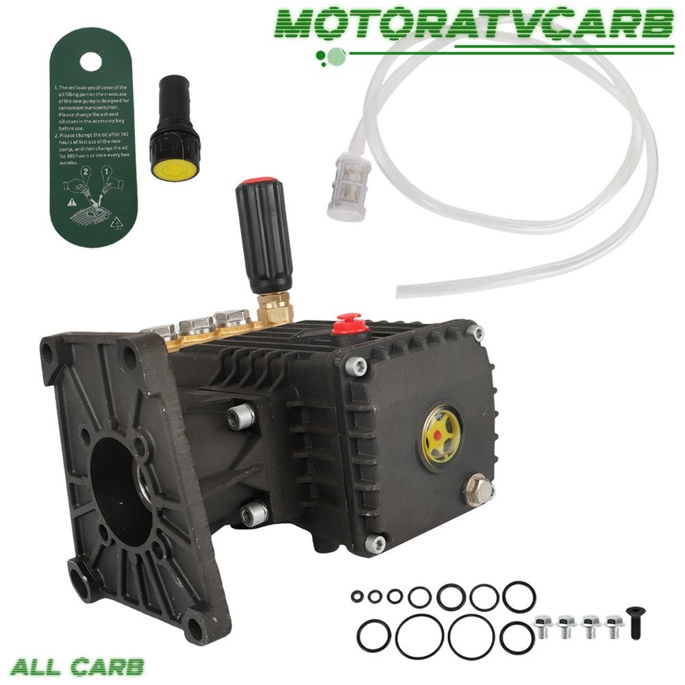 ALL-CARB G: 3000 psi at 4 US gpm, 9hp at 3400rpm 1in Shaft Pressure Washer Pump