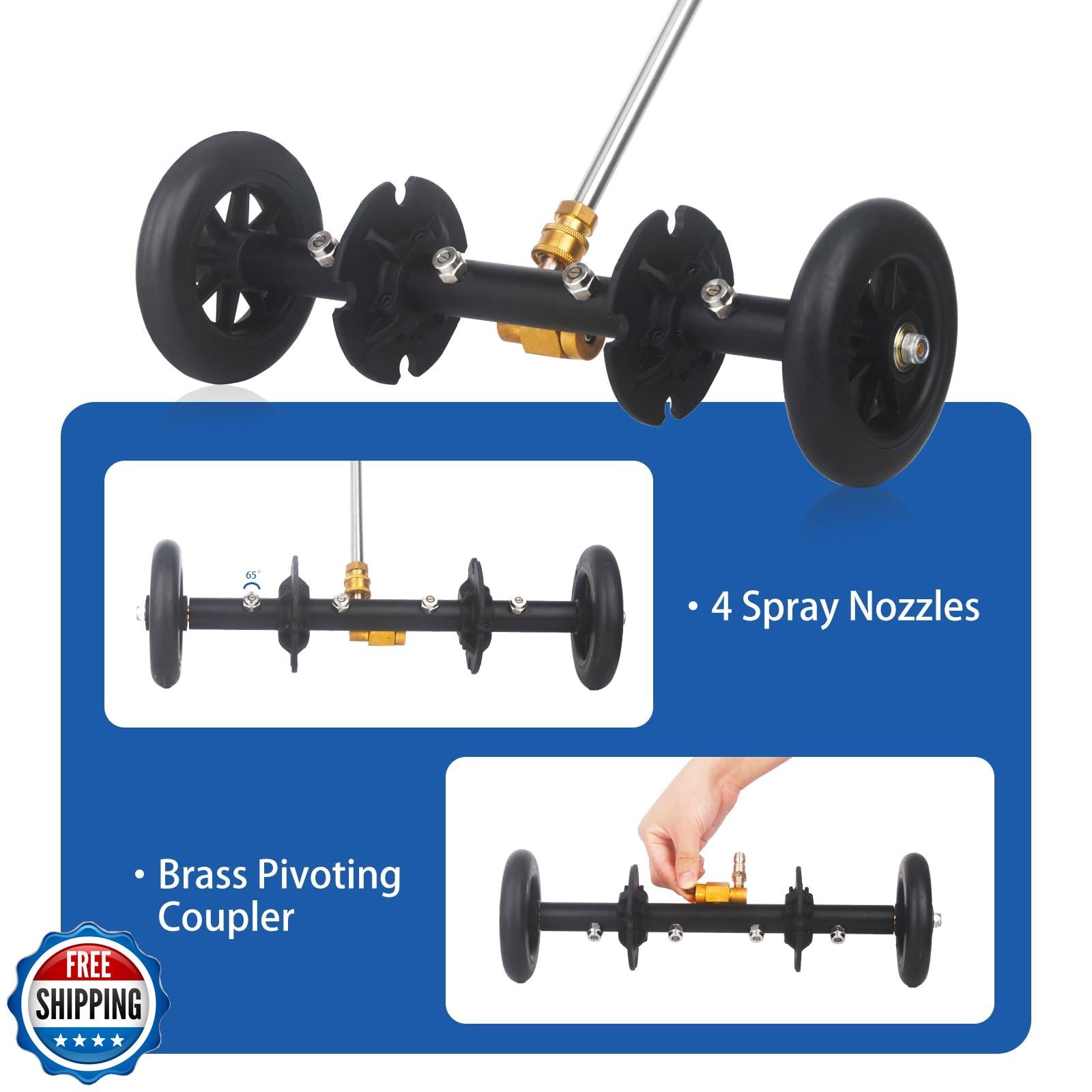 DUSICHIN Undercarriage Cleaner Water Broom Pressure Washer Attach