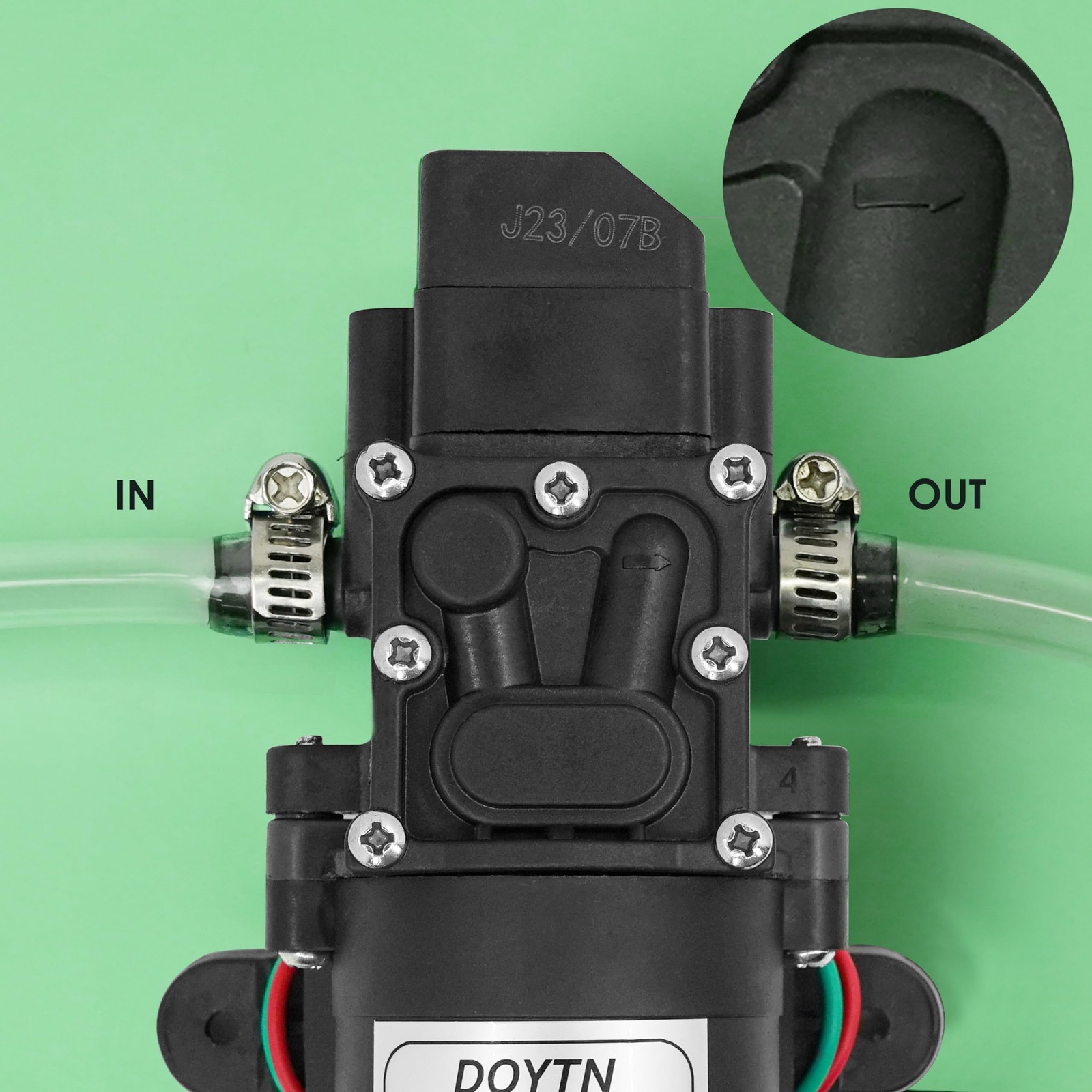 12V Diaphragm Water Pump – 1.2 GPM 80 PSI Self Priming Sprayer Pump with Pres…