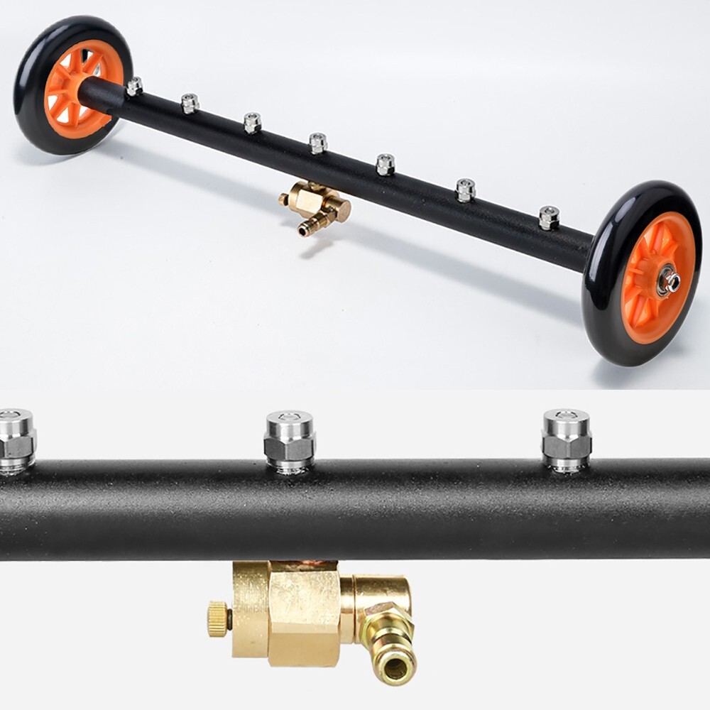 24″ Pressure Washer Water Broom Undercarriage Cleaner Driveway Surface Cleaner
