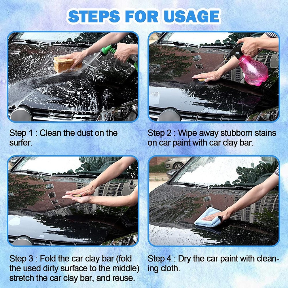 4 Pack 400g Car Clay Bar Auto Detailing Magic Wash Cleaner Premium Grade