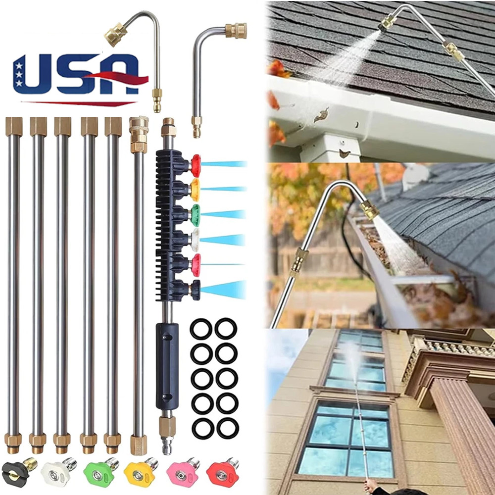 120 inch Pressure Washer Extension Wand, Replaceable Upgraded Power Washer Lance