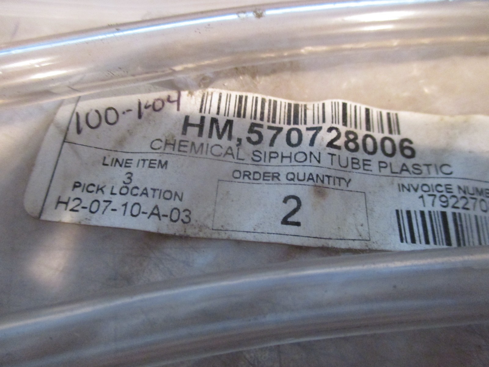 NOS Chemical Siphon Tubes Fits: Homelite PowerStroke 570728006 HM-570728006 QTY2