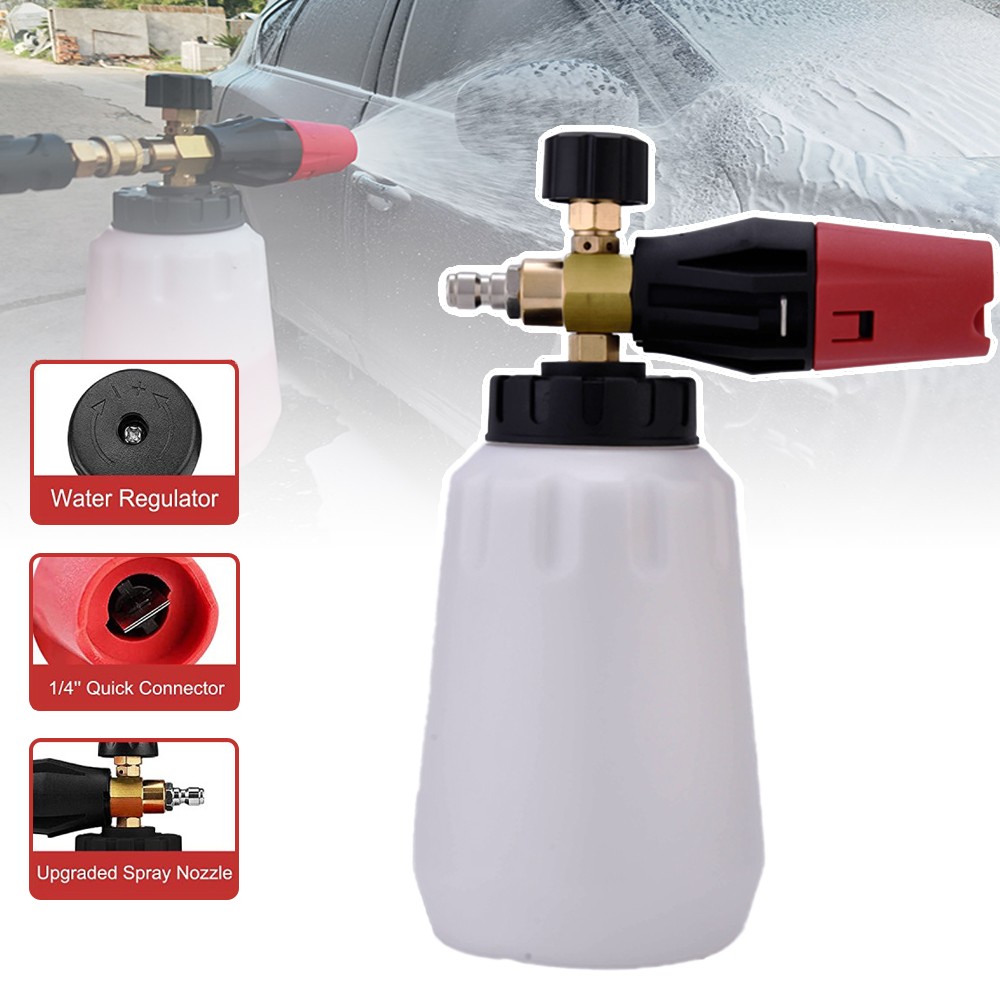Pressure Washer Gun Foam Cannon with 1/4 Inch Quick Connector for Car Washing US