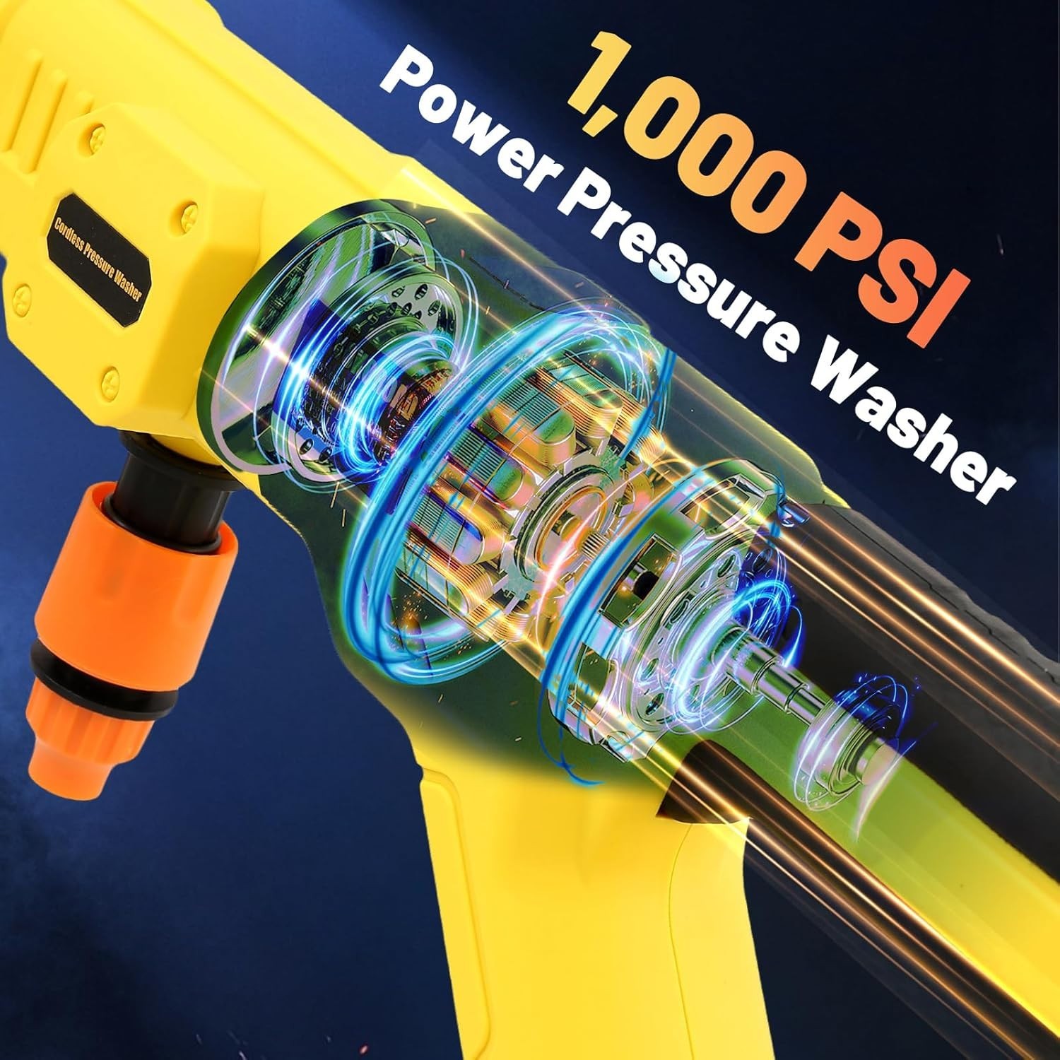 Cordless Pressure Washer Compatible with Dewalt 20V Battery 800 PSI Portable Han