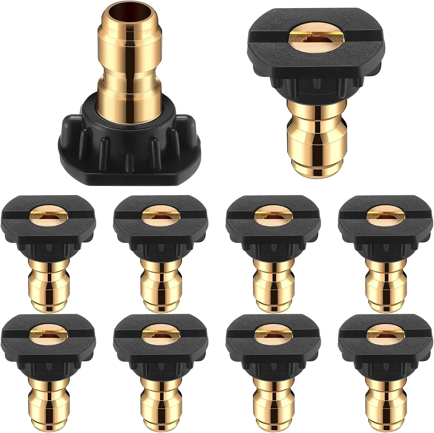 1/4 Inch Pressure Washer Nozzle Tips Quick Connector 2.5 Gpm 4000 Psi Power Wash