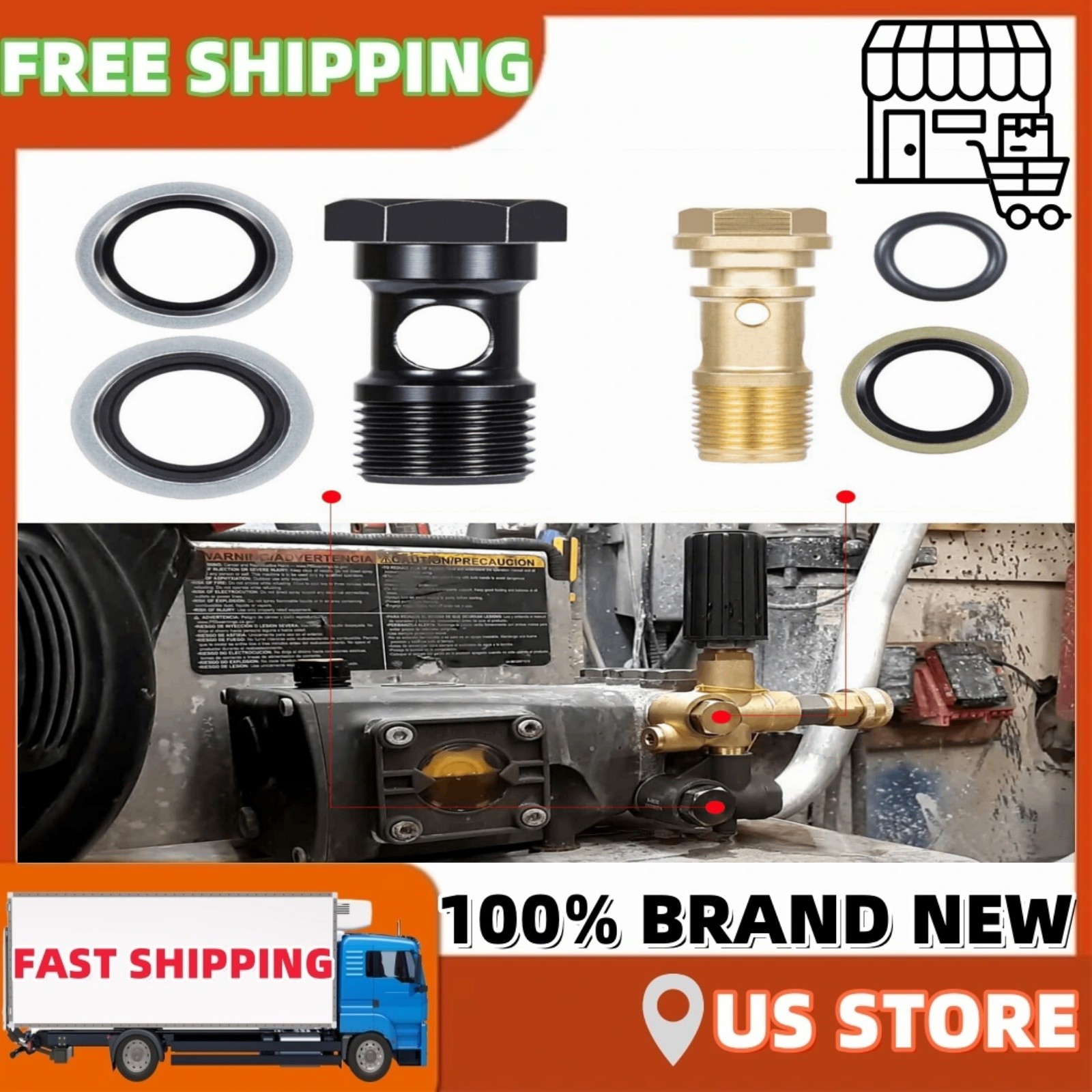 AR2119 Gymatic 3B Unloader Mounting Bolt Kit for Annovi Reverberi XM,RK Series🆕