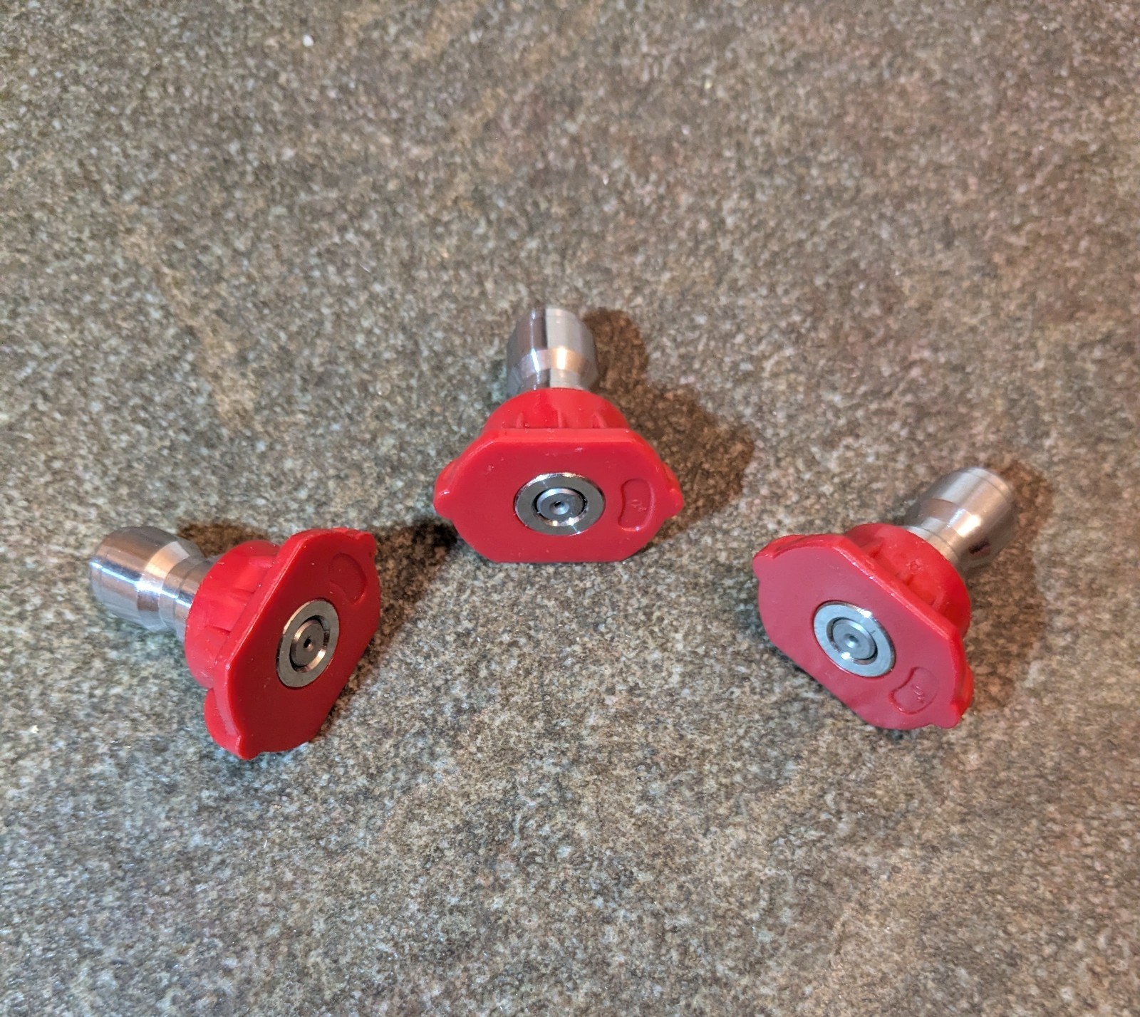 Power Washer Nozzle Tips, Red Pressure 4500 PSI 2.5 GMP, 1/4 Inch