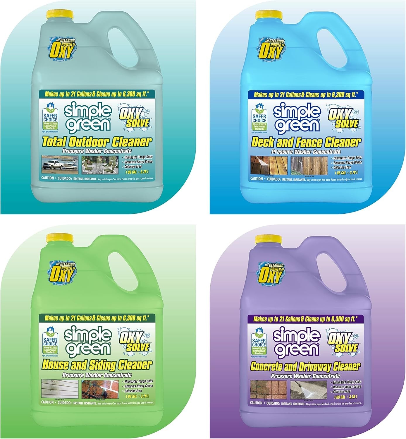 1 Gal. Oxy Solve Total Outdoor Pressure Washer Concentrate 2310000418230
