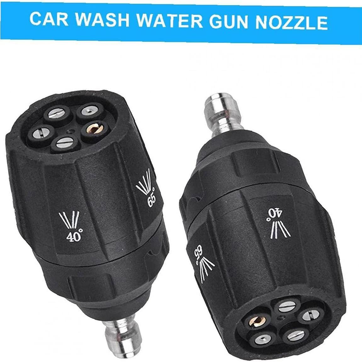 5 In 1 Pressure Washer Rotating Turbo Adjustable Nozzle Tip 4000 Psi and 1/4” Q