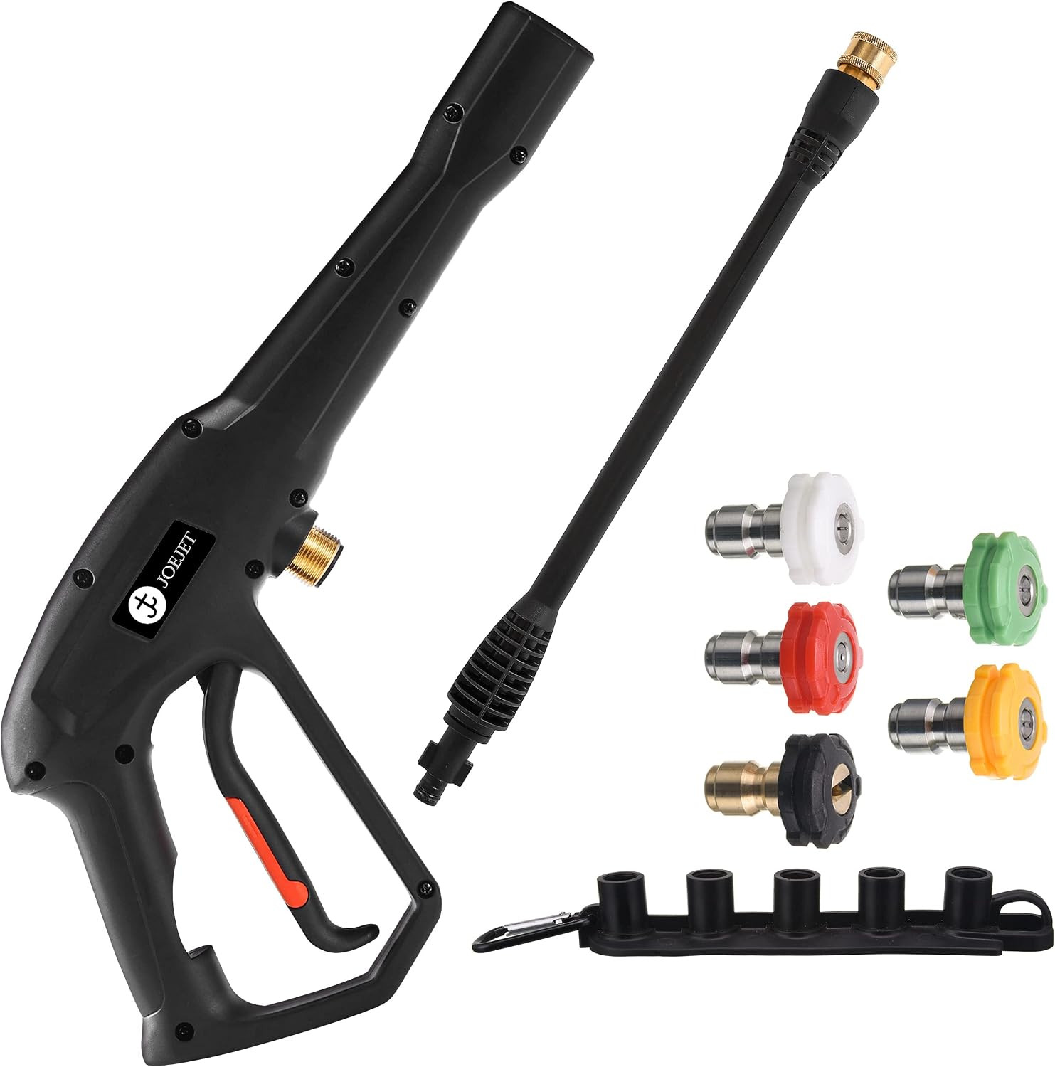 Pressure Washer Replacement Gun with Jet Wand and 5 Nozzle Tips | Compatible wit