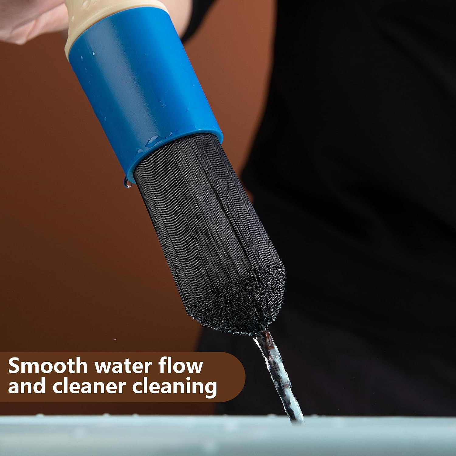 Parts Washer Brush with Hose- Wear Resistant Parts Cleaning Brush with 31 Inch L