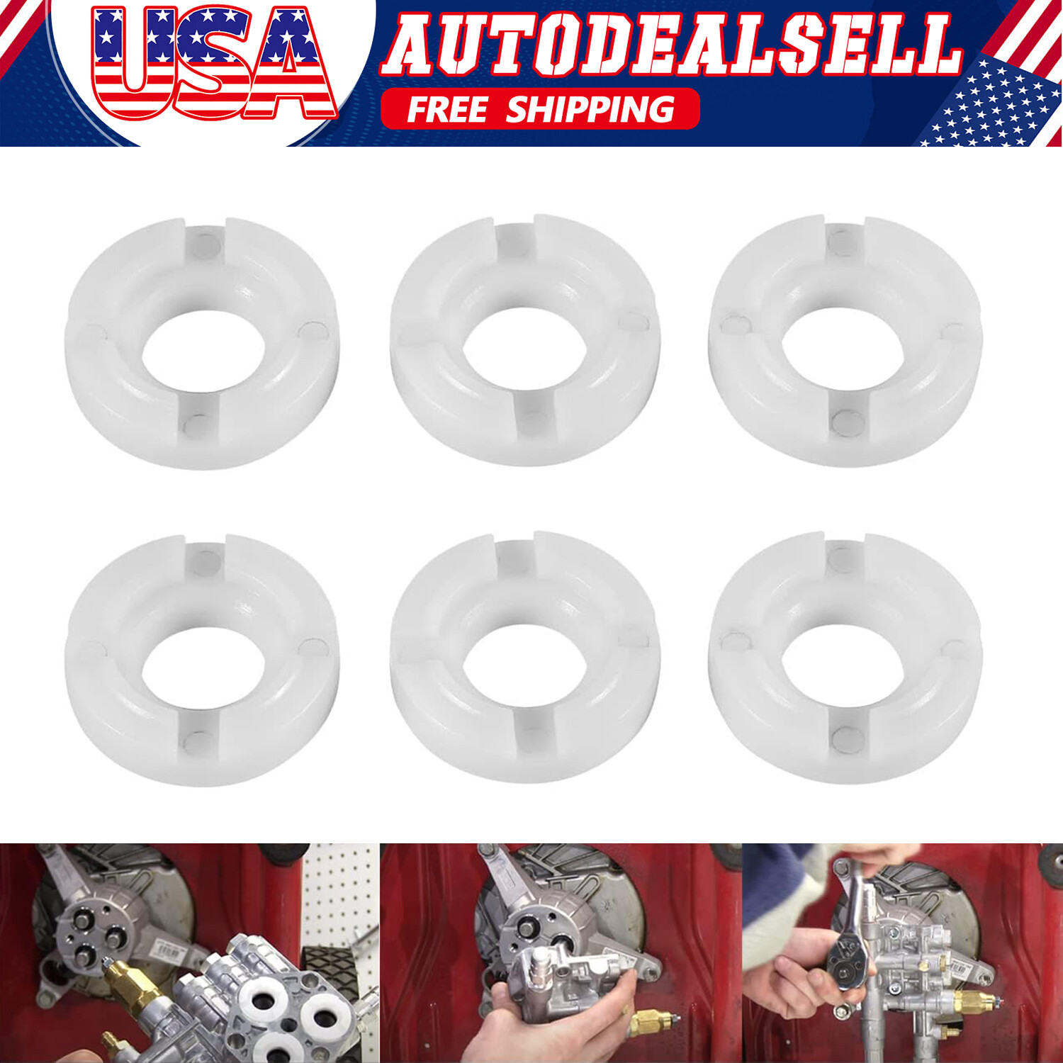 AR2840561 Pressure Washer Pump Bushings for Annovi Reverberi RMW2G20, RMW2.2G24