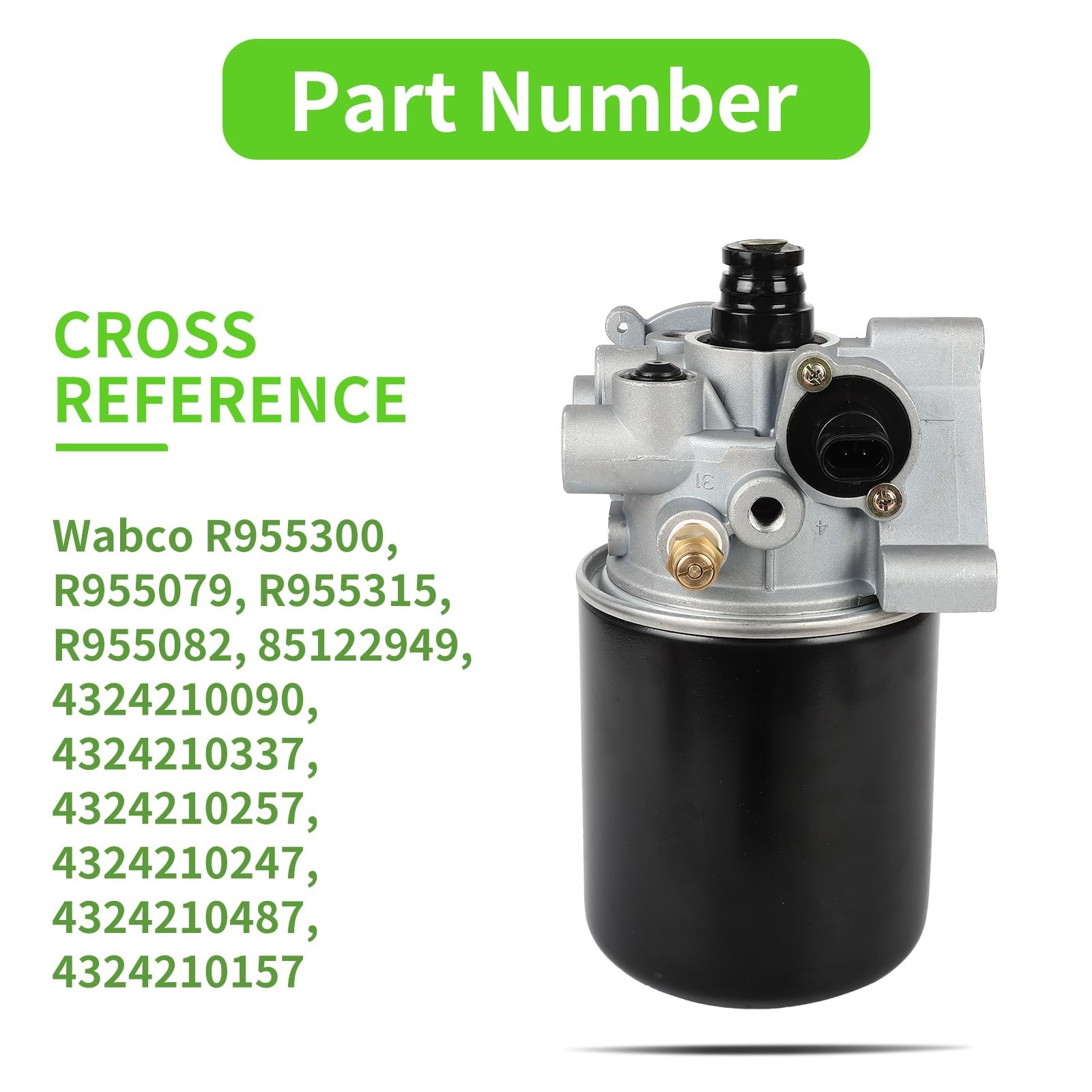 SCITOO R955300 Air Dryer fit for Volvo, As Picture Shown, Shown