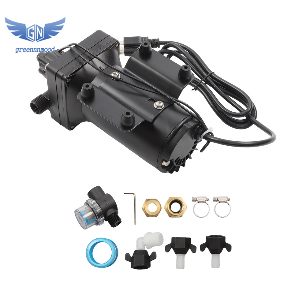 Water Pressure Booster Diaphragm Pump 4-chamber 110V AC for House 75PSI 5.5GPM