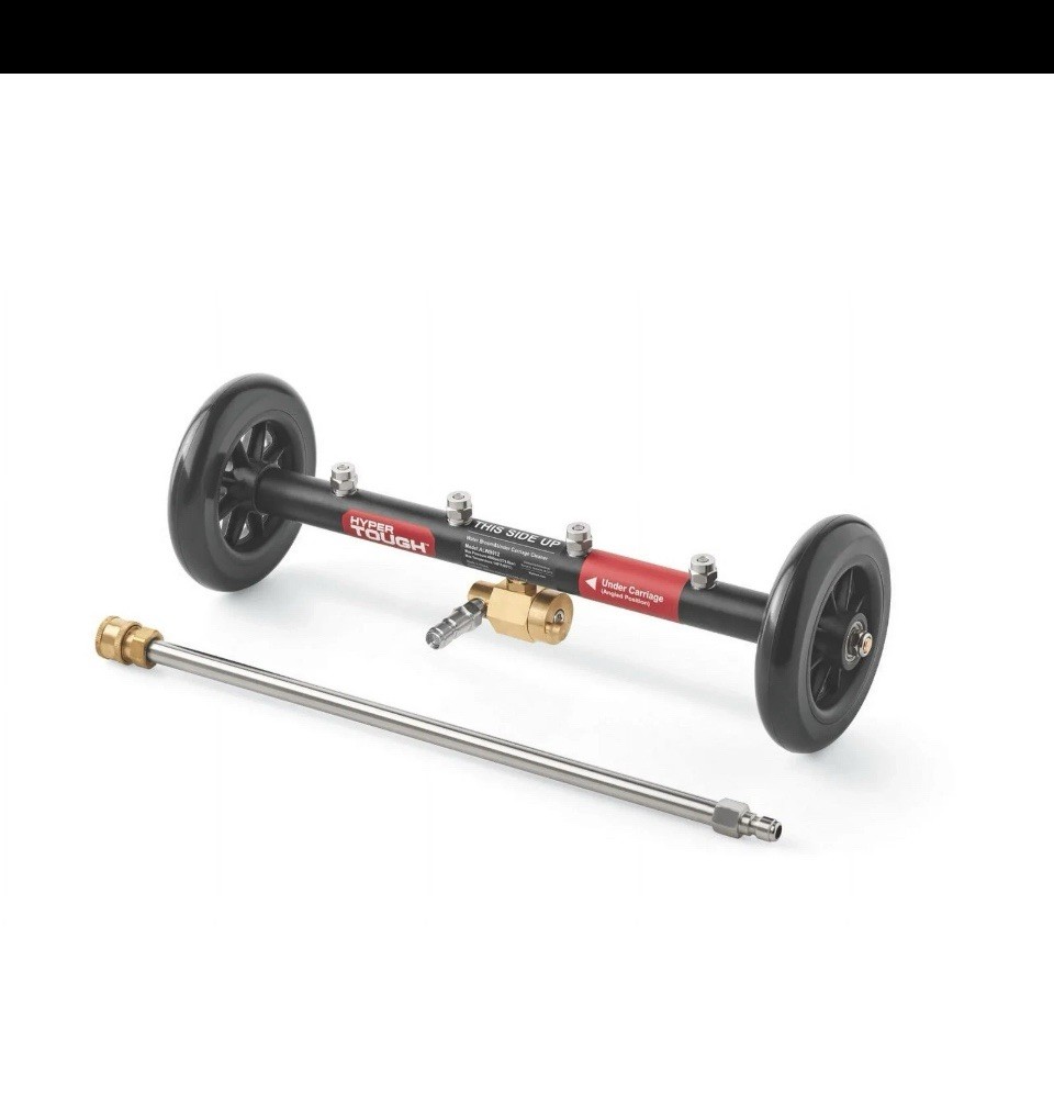 Hyper Tough Water Broom Under Carriage Cleaner 1/4″ Quick Connect 16″ Extension
