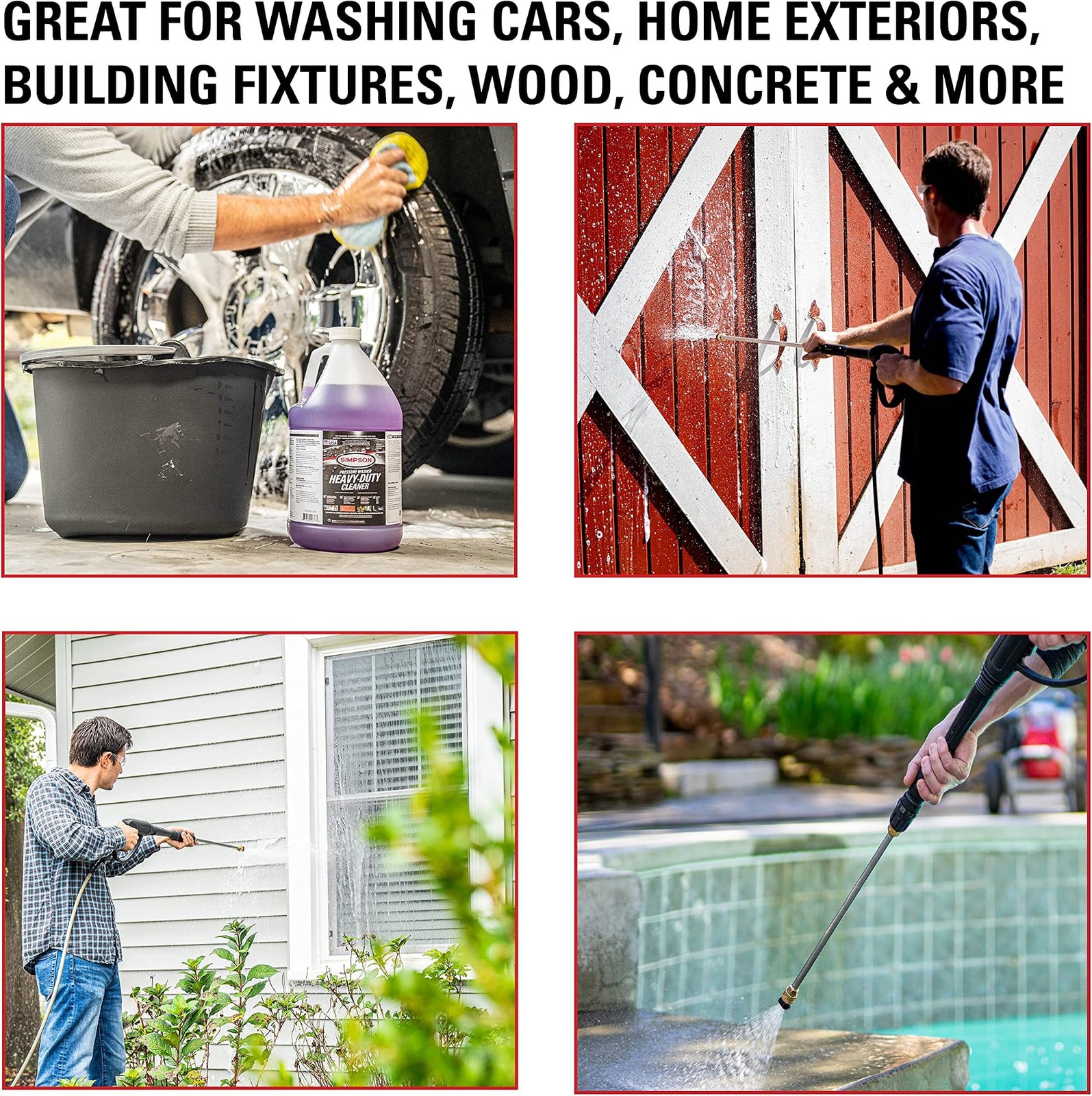 Simpson Cleaning Concentrated Soap Solution for Pressure Washers and Spray Bo…