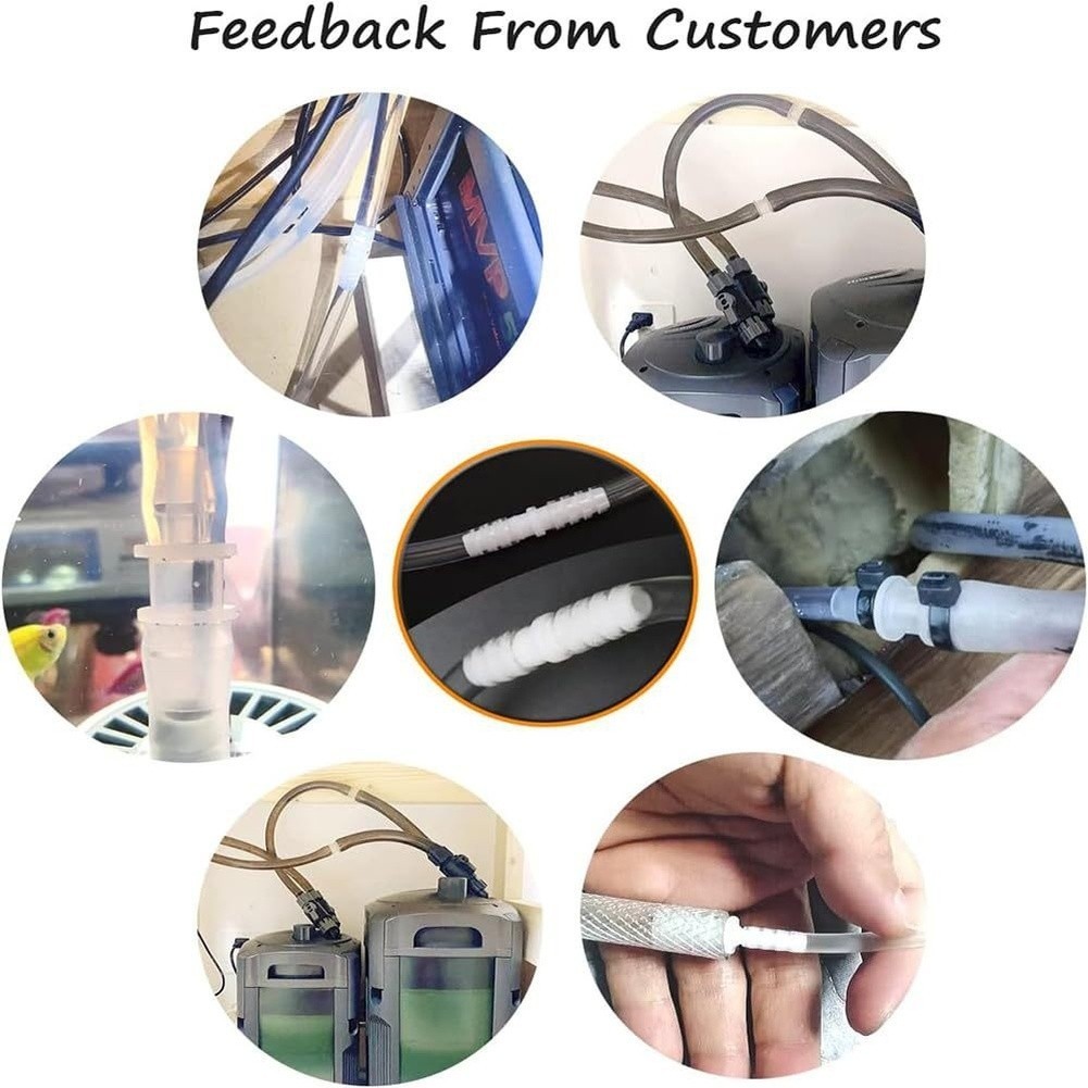 Food-grade Polypropylene Hose Barb Fittings Barbed Connectors Easy Installation