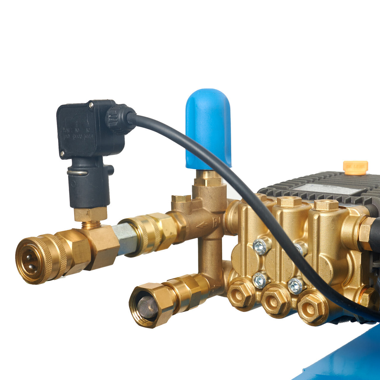 Canpump Wall-Mount Pressure Washer: 4 hp Nicolini Motor 230 V, Auto Start-Stop