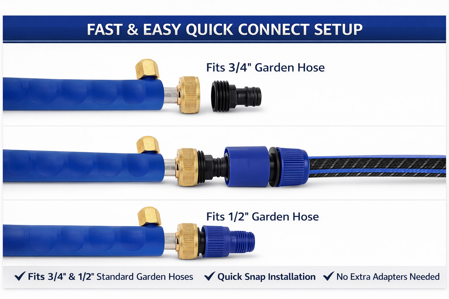 2 Pack Hydro Jet Garden Hose Power Washer Wand High Pressure Water Nozzle