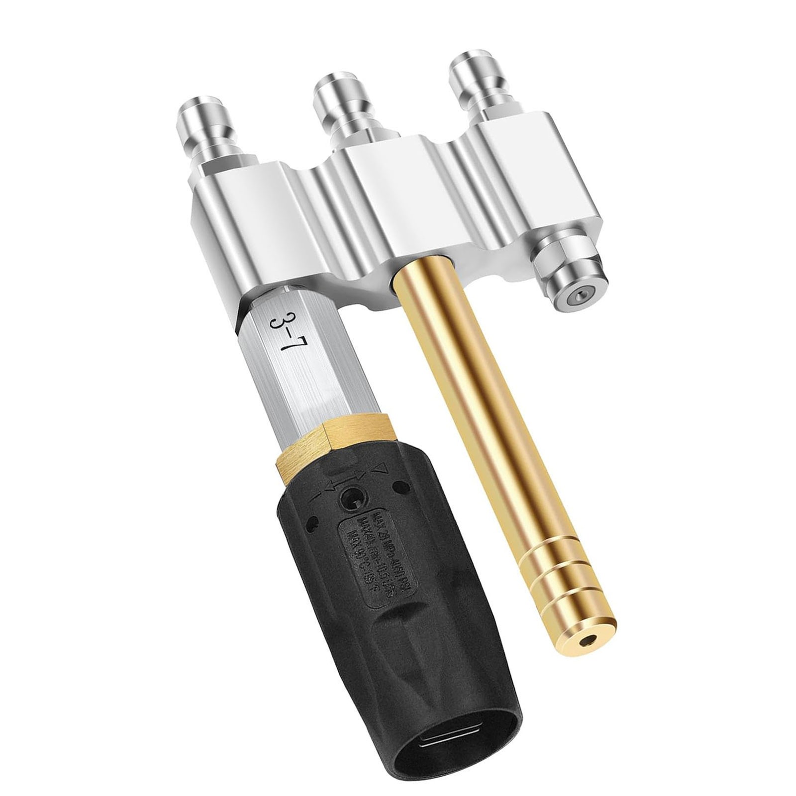 M5 Twist Nozzle 1/4in Quick Connection 1000-6000Psi 3-7GPM 3 In 1 Nozzle