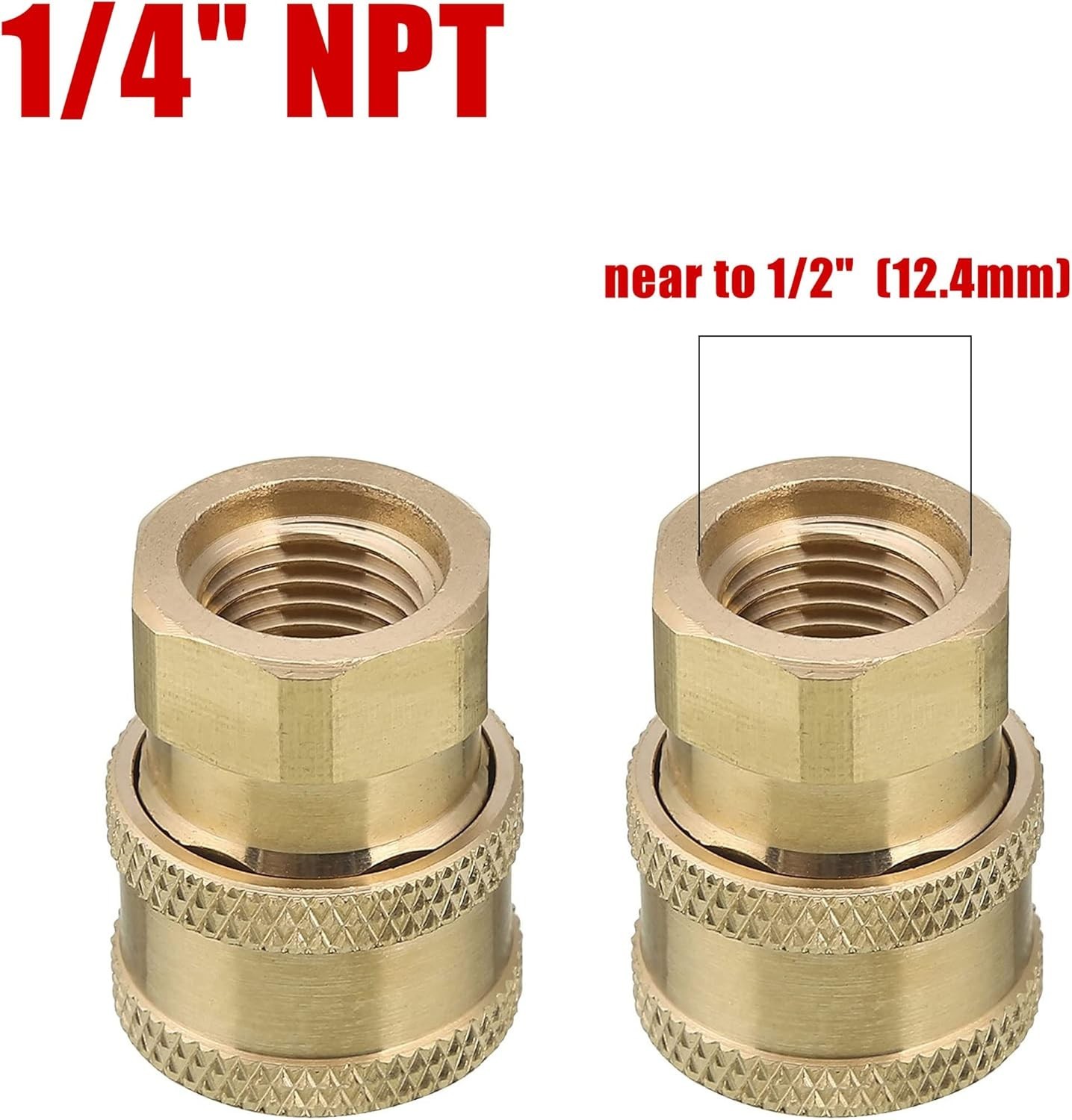 Brass 1/4″ Quick Connect Coupler for Pressure Washers – Reliable & Lightweight