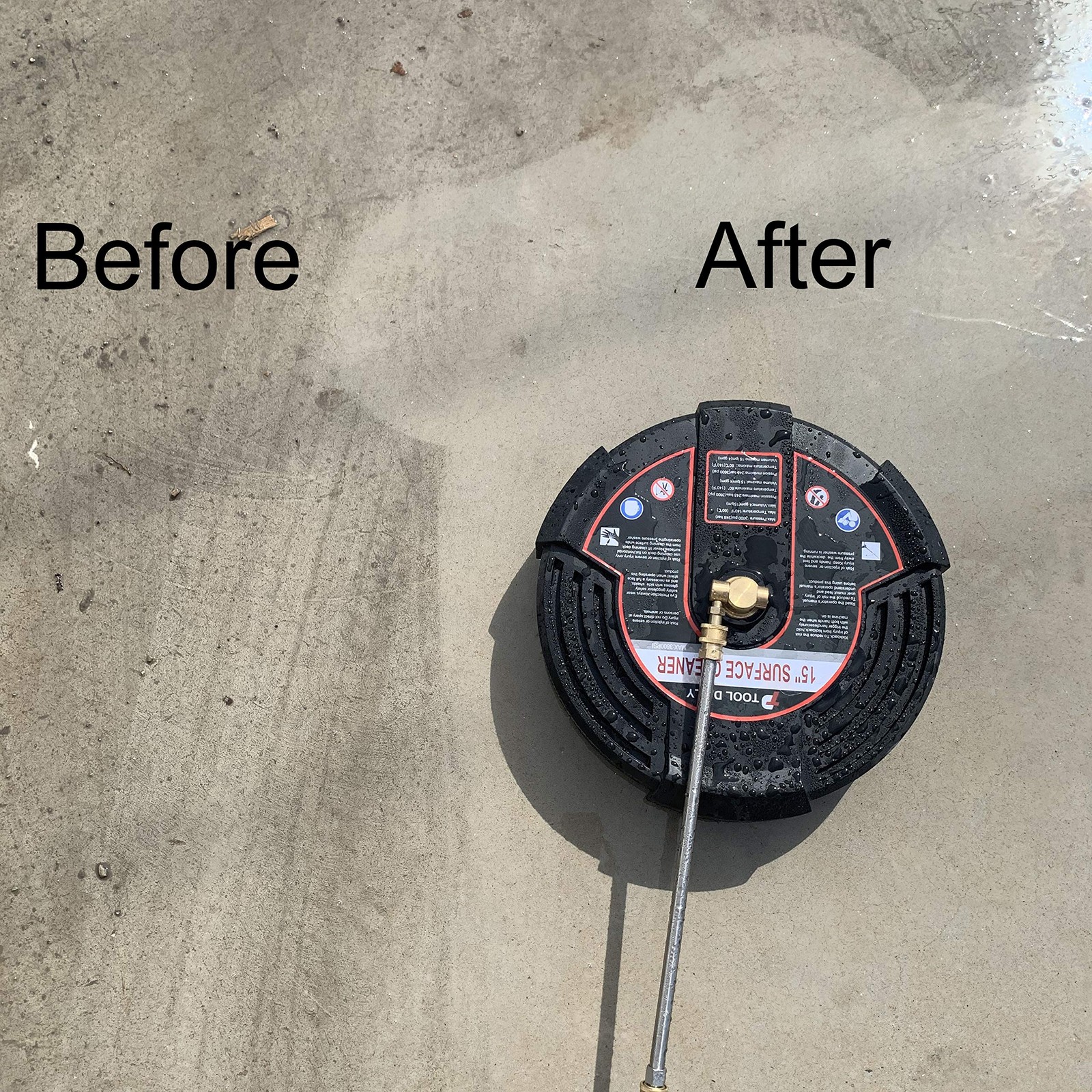Tool Daily 15 Inch Pressure Washer Surface Cleaner with 3 Wheels, 2 Extension…