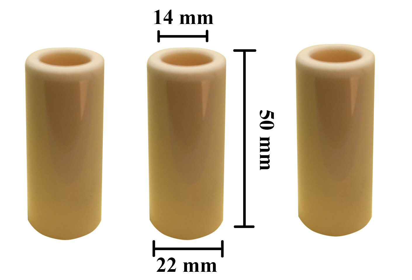 3-Pack Plunger General Pump 22x14x50 47040509 Replacement CERAMIC PISTON 22mm GP