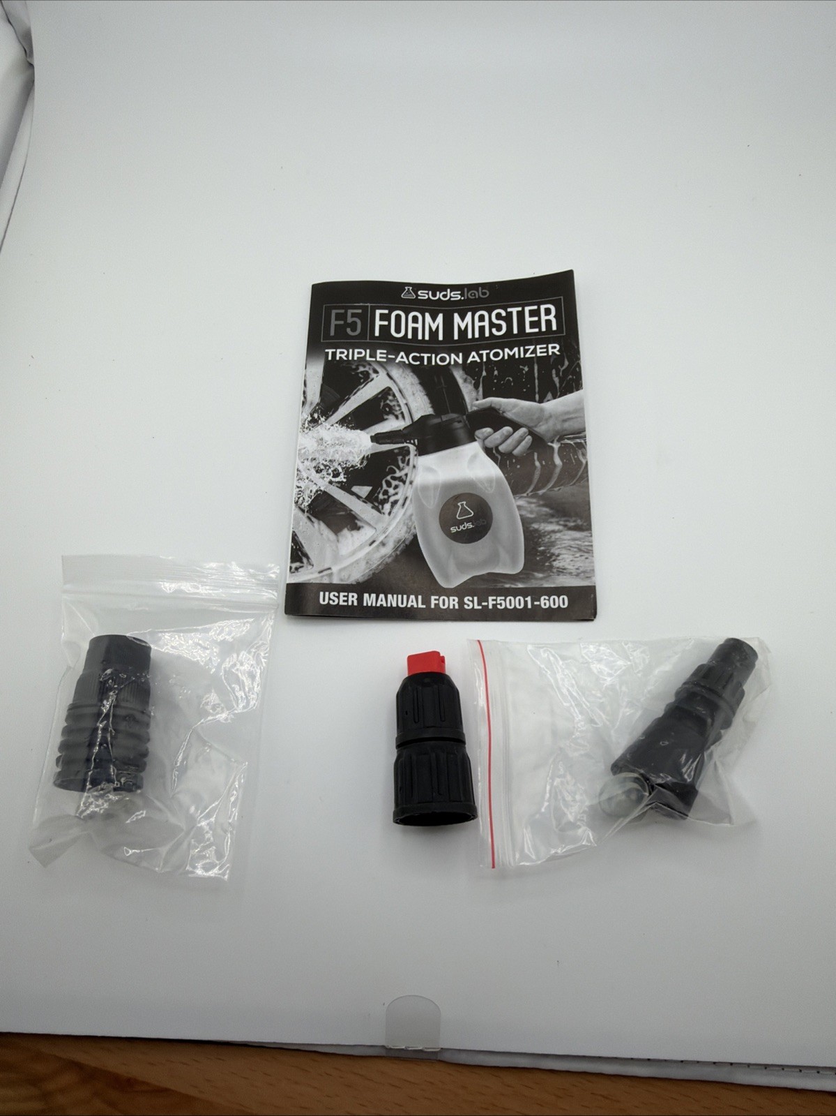 Suds Lab F5 Foam Master – Triple-Action Pump Foam Sprayer with 3 Nozzles, Cor…