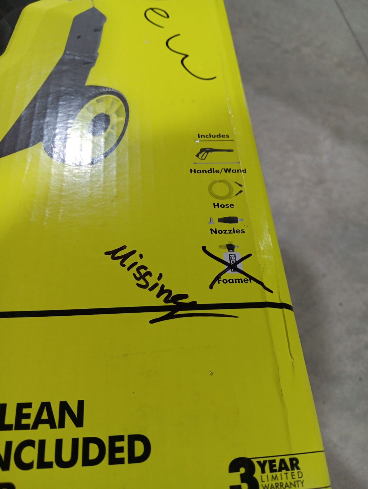 NEW RYOBI 2100 PSI 1.2 GPM Electric Cold Water Pressure Washer RY142012 *READ*