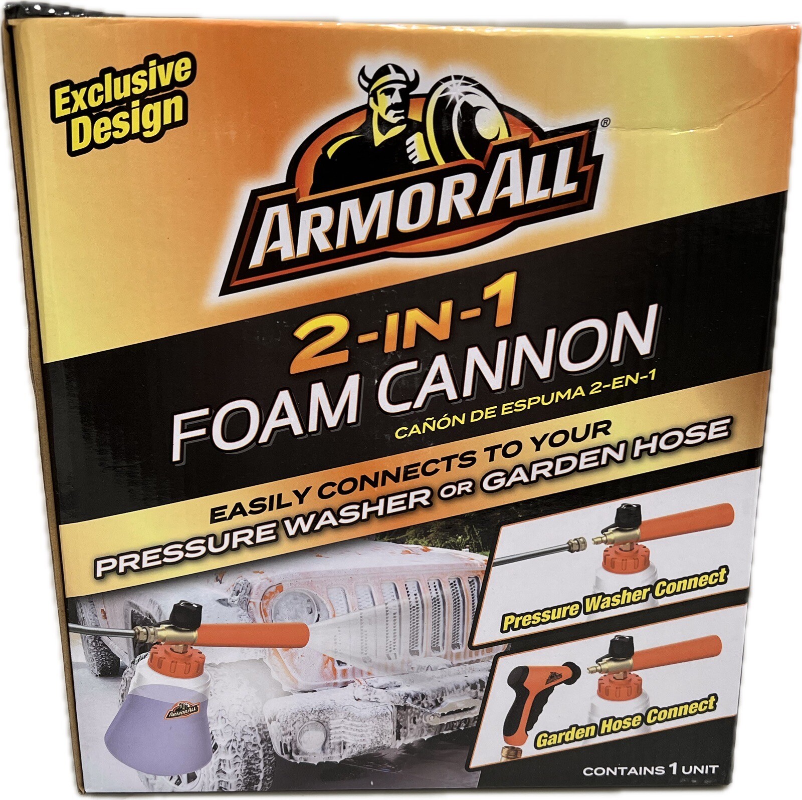 Armor All 2-in-1 Foam Cannon Kit, Car Cleaning Kit Connects to Power Washers and